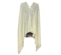 Uqezagpa Bufanda de moda, chal, elegante gasa para hombro, accesorio ligero para bodas, fiestas, uso diario en varios colores, plata, Talla única