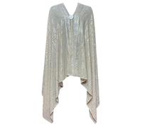 Uqezagpa Bufanda de moda, chal, elegante gasa para hombro, accesorio ligero para bodas, fiestas, uso diario en varios colores, gris, Talla única