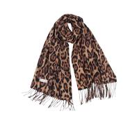 Uqezagpa Bufanda gruesa con estampado animal para invierno, cálido, con flecos, para actividades al aire libre y uso diario, multiusos, Estampado De Leopardo, Talla única