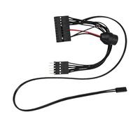 Uqezagpa Cable adaptador de panel frontal de 20P a 9 pines para placas base, cable adaptador de panel frontal