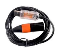 Uqezagpa Cable adaptador USB a RS485 DMX512 de 3 pines rápido para iluminación de escenario, cable de dispositivo de iluminación de escenario, 1,80 m, 1,0 m, 3 m, iluminación de eventos