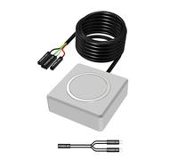 Uqezagpa Cable de extensión de botón de encendido externo para computadora sin herramientas con construcción de aluminio ABS resistente a los golpes, interruptores de arranque externos de PC