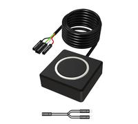 Uqezagpa Cable de extensión de botón de encendido externo para computadora sin herramientas con construcción de aluminio ABS resistente a los golpes, interruptores de arranque externos de PC