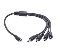 Uqezagpa Cable de extensión hembra a macho, conector de alimentación de 3,5 mm x 1,35 mm, cable adaptador de enchufe para cámaras CCTV de luz LED, 40 cm y pequeño