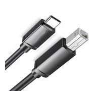 Uqezagpa Cable de impresora USB tipo C a USB 2.0 de 50 cm, 1 m, 1,5 m, 2 m, 3 m, cable de datos de puerto cuadrado de alta velocidad, fácil conexión de computadora, cable de impresora C