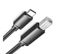 Uqezagpa Cable de impresora USB tipo C a USB 2.0 de 50 cm, 1 m, 1,5 m, 2 m, 3 m, cable de datos de puerto cuadrado de alta velocidad, fácil conexión de computadora, cable de impresora C