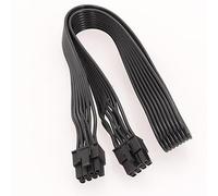 Uqezagpa Cable PCIe de 8 pines 6+2 macho a CPU ATXs macho de 8 pines para una conexión eficiente de fuente de alimentación