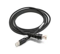 Uqezagpa Cable USB de datos para escáner de código de barras 2D de 2 m, RJ45, 10P10C, compatible con 1900, 1902g, 1300g, 1400, cable USB
