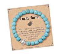 Uqezagpa Cadena ajustable unisex moderna de aleación de zinc para parejas, amigos, regalo elegante para fiestas, uso diario, dije de tortugas, talla única, como se describe