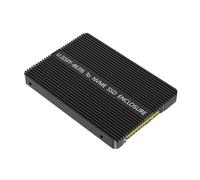 Uqezagpa Caja adaptadora de aluminio U.2 SFF 8639 a NVMe, protección eficiente de disipación de calor para integración de laptop, caja convertidora NVMe