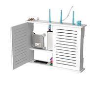 Uqezagpa Caja de almacenamiento para enrutador creativo, estante transpirable montado en la pared para dormitorio, sala de estar, utilidad R