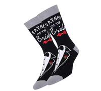 Uqezagpa Calcetines para hombre con texto en inglés "Father of the Bride And Grooms" para hombre, divertidos y novedosos, regalo para el día de la boda, de algodón de hija e hijo, calcetines, C, Altoa