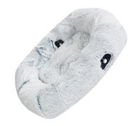 Uqezagpa Cama para mascotas lavable con túnel para dormir para perros y gatos, suave cueva, sofá, casa de felpa para interiores