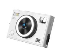 Uqezagpa Cámara digital 5K de 64 MP con filtro de belleza, cámara de enfoque automático para fiestas de moda y viajes con zoom de 18X