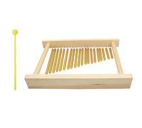 Uqezagpa Campanillas musicales aptas para viajes con 20 tubos armonizados, instrumento adecuado para artistas viajeros