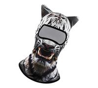 Uqezagpa Capuchas de animales, resistentes al viento, protección solar, capucha de cara completa, transpirable, divertida, para ciclismo, duradero, orejas de animales