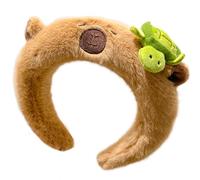 Uqezagpa Capybaras - Diadema peluda para niños, para fiestas, Halloween, festivales de música, accesorios para cabina de fotos, accesorios para niñas, horquilla de dibujos animados