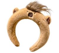 Uqezagpa Capybaras - Diadema peluda para niños, para fiestas, Halloween, festivales de música, accesorios para cabina de fotos, accesorios para niñas, horquilla de dibujos animados