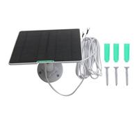 Uqezagpa Cargadores solares de 5 W para cámaras al aire libre, alimentan la luz, equipos de emergencia, pequeños electrodomésticos, construcción ABS, baterías externas