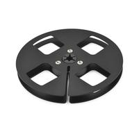 Uqezagpa Carrete de aluminio de 4 agujeros, construcción con tornillo incluido, para cubiertas abiertas y carrete de aluminio compatible con cinta de 1/4 pulgadas