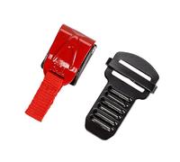 Uqezagpa Cascos de fácil liberación con hebilla de correa de barbilla, adaptador de correa de barbilla de desconexión rápida de 55 mm para anillos de fijación segura