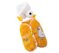 Uqezagpa Chaleco de invierno para perro, bufanda térmica peluda para perros pequeños y grandes, ropa de paseo para interiores y exteriores, ropa de invierno para perros, chaleco de forro polar para