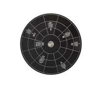 Uqezagpa Circles of Fifths Wheel - Rueda de acordes para guitarra, teorías musicales, herramienta de aprendizaje de placas, aleación de aluminio, herramienta de acordes fácil