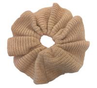 Uqezagpa Coletero de punto grueso con volantes de gran tamaño, elegante cuerda para el pelo, coleta para mujer