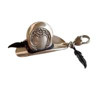 Uqezagpa Colgante artístico con diseño de sombrero, diseño de campo, textura de aleación, adecuado para proyectos de collares, collares occidentales, One Size, como se describe, como se describe