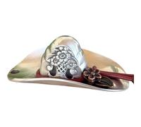 Uqezagpa Colgante artístico con diseño de sombrero, diseño de campo, textura de aleación, adecuado para proyectos de collares, collares occidentales, One Size, como se describe, como se describe