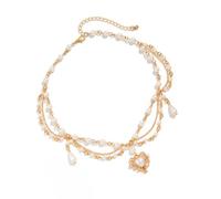 Uqezagpa Collar con colgante de lágrima de corazón para mujer, accesorios de moda, adecuado para mujeres y niñas, colgante único, talla única, como se describe, como se describe