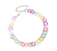 Uqezagpa Collar contemporáneo de dopaminas con color llamativo, adecuado para viajes y declaraciones de moda diarias, joyería de diseño único, One Size, como se describe, como se describe