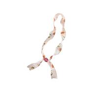 Uqezagpa Collar de bufanda floral con cuentas para mujer, elegante accesorio de joyería para regalar collar de bufanda con cuentas, One Size, como se describe, como se describe