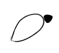Uqezagpa Collar de corazón de moda con cuerda, cuello largo, cadena de suéter, adecuado para mujeres de moda que buscan algo único, Length 40CM, flocado, No es una piedra preciosa