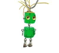 Uqezagpa Collar de robot mecánico vintage con tornillo mecánico creativo, cadenas para el cuello para hombres, mochila, bolsos, cartera, colgante, accesorio para fiesta, talla única, como se describe
