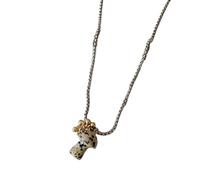 Uqezagpa Collar único con piedra de ojo de animal para añadir un ambiente natural y artístico, diseños de hongos para fiestas, joyería de hongos, talla única, como se describe, como se describe