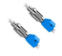 Uqezagpa Conector de fibra óptica profesional macho a hembra adaptador acoplador para red de fibra a