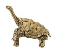 Uqezagpa Contenedor de almacenamiento de latón con forma de tortuga, bandeja decorativa de latón para joyas y cigarrillos, cenizas, soporte para anillos con forma de tortuga antigua