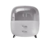 Uqezagpa Contenedor de maquillaje que ahorra espacio y organizador de cosméticos a prueba de polvo para un fácil acceso y organización