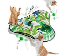 Uqezagpa Control táctil USB recargable escondite y busca, juguete para gatos, durabilidad, tela Oxfords segura, cubierta interior control táctil juguete para gatos