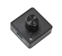 Uqezagpa Controlador de velocidad de bajo ruido para ventilador de 4 cables, 5 V, 12 V, entrada PD60 W, regulador de velocidad de refrigeración de instalación de carga rápida