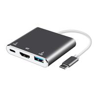 Uqezagpa Convertidor de tipo C a HDMI, adaptador USB C a HDMI para salida de video 4K y soporte de carga rápida para dispositivos tipo Hubs adaptador USB