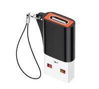 Uqezagpa Convertidor USB 3.0 de metal macho a tipo C hembra con velocidad de transmisión de 10 Gbps con diseño de correa portátil para el cuello, adaptador USB a tipo C