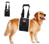 Uqezagpa Correa de control portátil para perros, resistente al desgaste, tela Oxford, mango de agarre suave, longitud ajustable, herramienta de asistencia para dueños de mascotas, equipo de asistencia