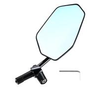 Uqezagpa Cristal retrovisor giratorio para bicicleta, manubrio ajustable con visión gran angular para bicicletas de ciclismo lado derecho