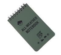 Uqezagpa Cuaderno de bolsillo para todo tipo de clima, espirales, bloc de notas de campo, bloc de notas para escribir bajo la lluvia, para todo tipo de clima, papel impermeable