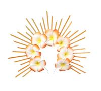 Uqezagpa Diadema con forma de corona sagrada para niñas, mujeres, maquillaje, fotografía, diadema para Halloween, actuaciones en escenario, diadema de cosplay, diademas para mujer, diademas de ángel