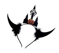 Uqezagpa Diadema contemporánea en forma de murciélago, antideslizante, accesorios para el cabello, accesorio creativo para fiesta de Halloween, diademas de murciélago negro para adolescentes