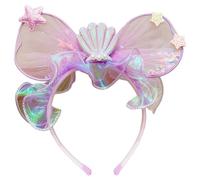 Uqezagpa Diadema de fiesta de cumpleaños para niños, diadema de dibujos animados brillantes para niñas, festivales de música, día festivo, celebración, diadema de fiesta