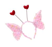 Uqezagpa Diadema de mariposa grande de moda con diseños de corazón para eventos formales, todos los accesorios a juego, accesorios de cosplay para mujer
